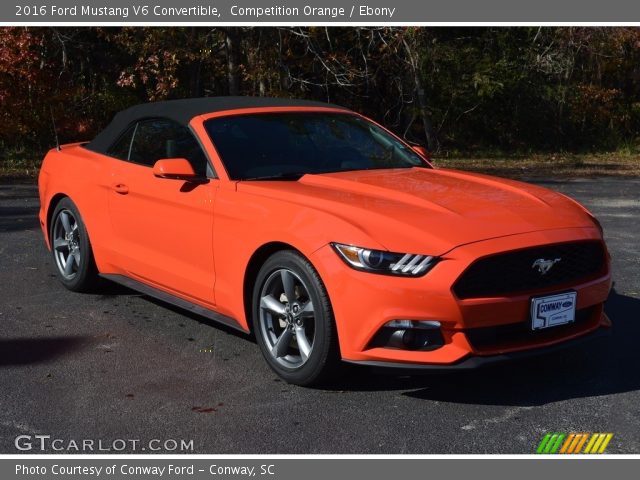 2016 Ford Mustang V6 Convertible in Competition Orange