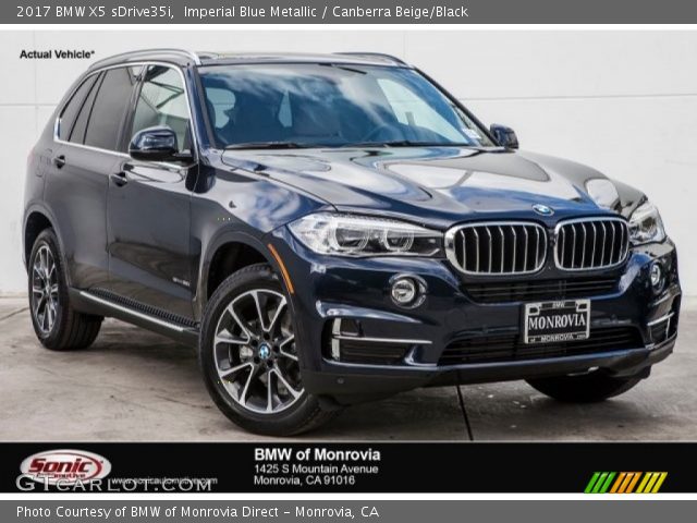 2017 BMW X5 sDrive35i in Imperial Blue Metallic