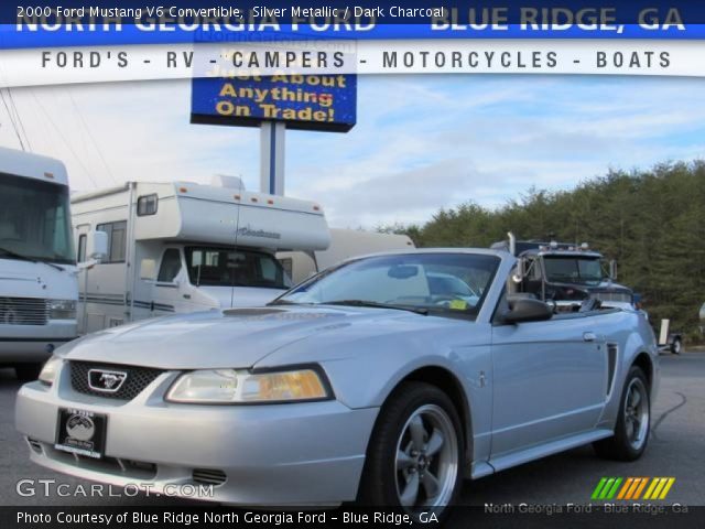 2000 Ford Mustang V6 Convertible in Silver Metallic