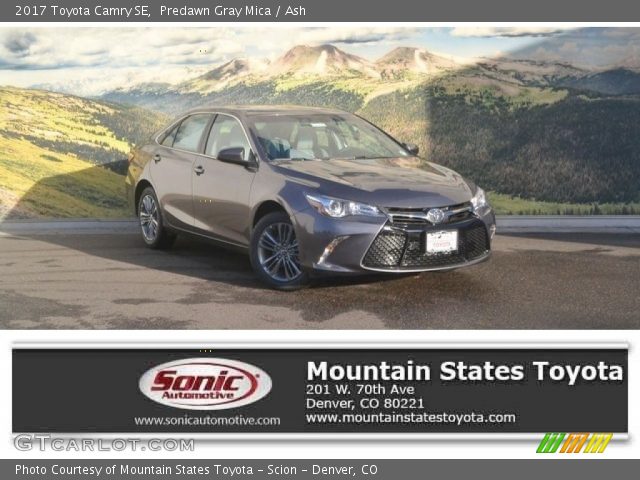 2017 Toyota Camry SE in Predawn Gray Mica