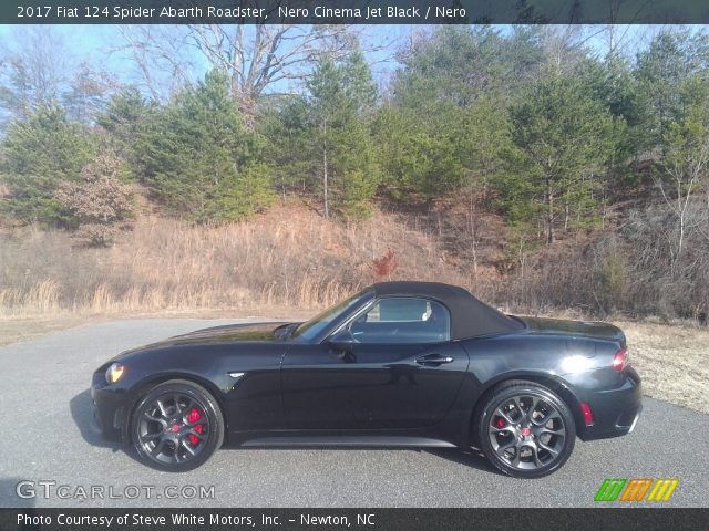 2017 Fiat 124 Spider Abarth Roadster in Nero Cinema Jet Black