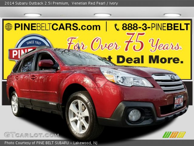 2014 Subaru Outback 2.5i Premium in Venetian Red Pearl