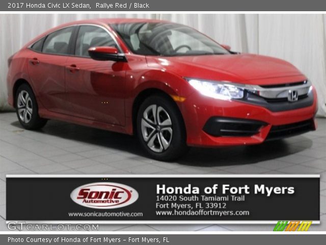 2017 Honda Civic LX Sedan in Rallye Red