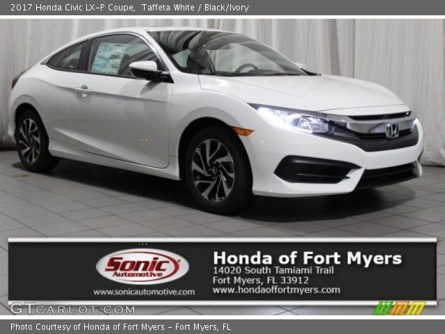 2017 Honda Civic LX-P Coupe in Taffeta White