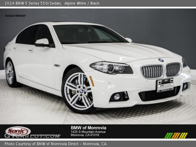 2014 BMW 5 Series 550i Sedan in Alpine White
