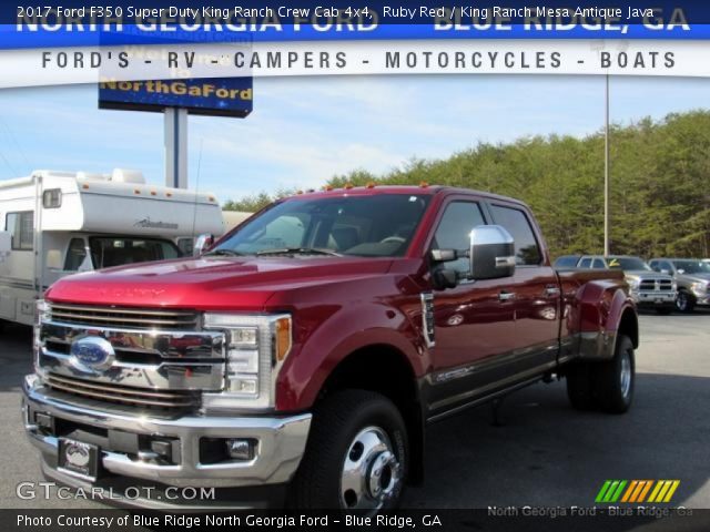 2017 Ford F350 Super Duty King Ranch Crew Cab 4x4 in Ruby Red