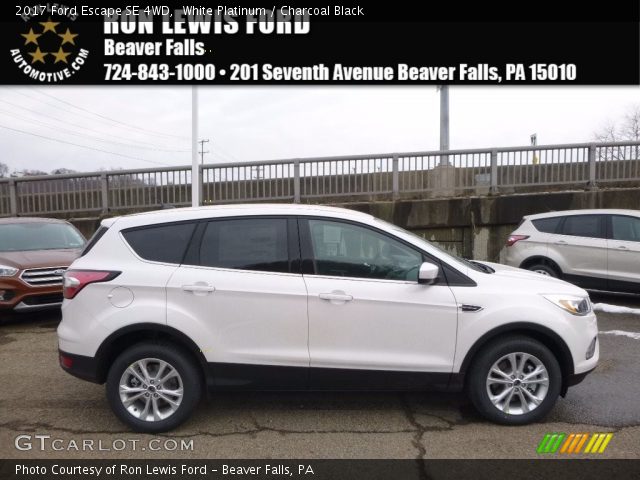 2017 Ford Escape SE 4WD in White Platinum