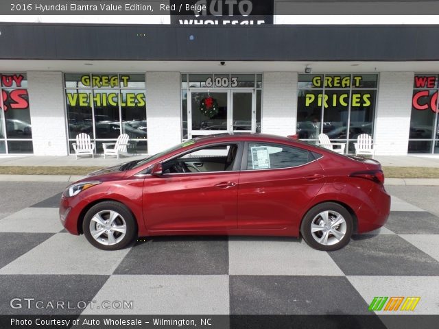 2016 Hyundai Elantra Value Edition in Red