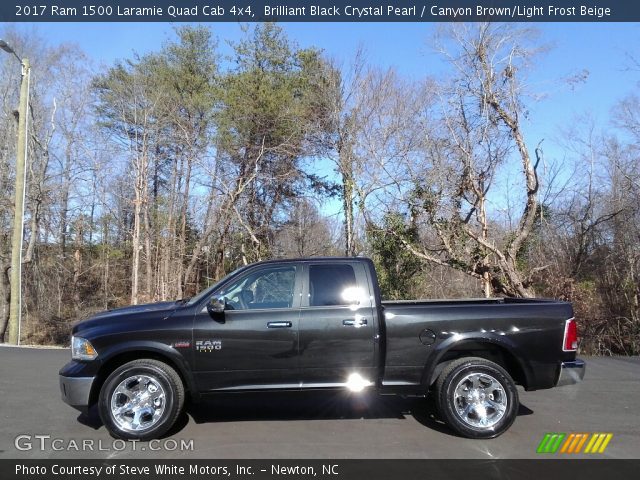 2017 Ram 1500 Laramie Quad Cab 4x4 in Brilliant Black Crystal Pearl