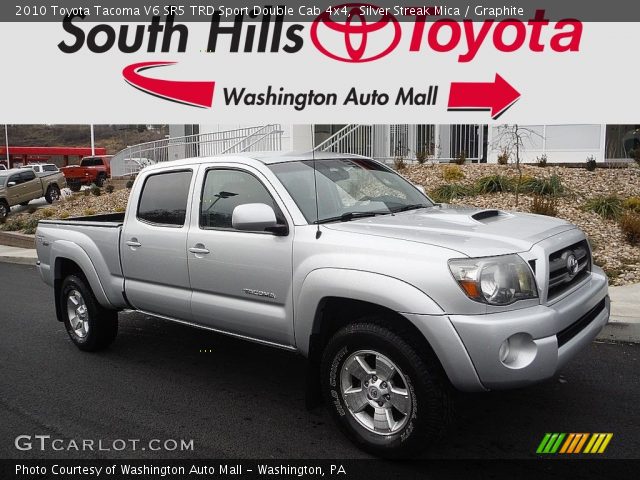 2010 Toyota Tacoma V6 SR5 TRD Sport Double Cab 4x4 in Silver Streak Mica