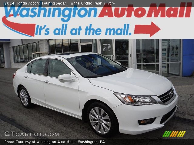 2014 Honda Accord Touring Sedan in White Orchid Pearl