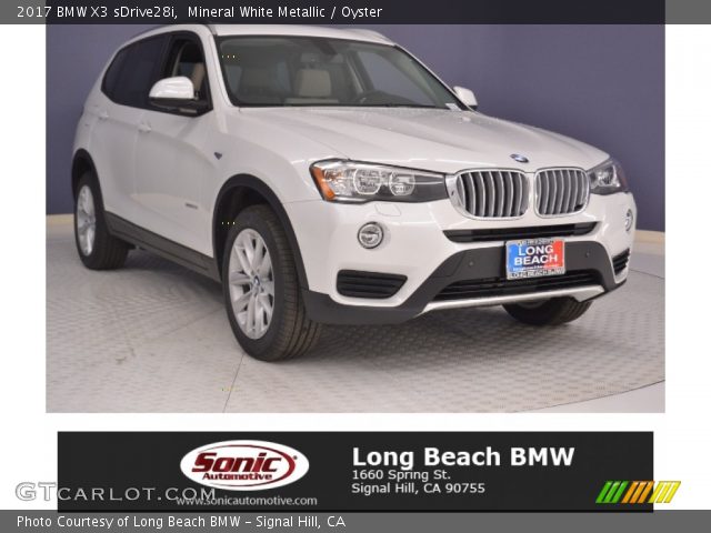 2017 BMW X3 sDrive28i in Mineral White Metallic