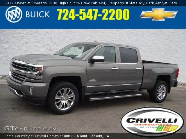 2017 Chevrolet Silverado 1500 High Country Crew Cab 4x4 in Pepperdust Metallic