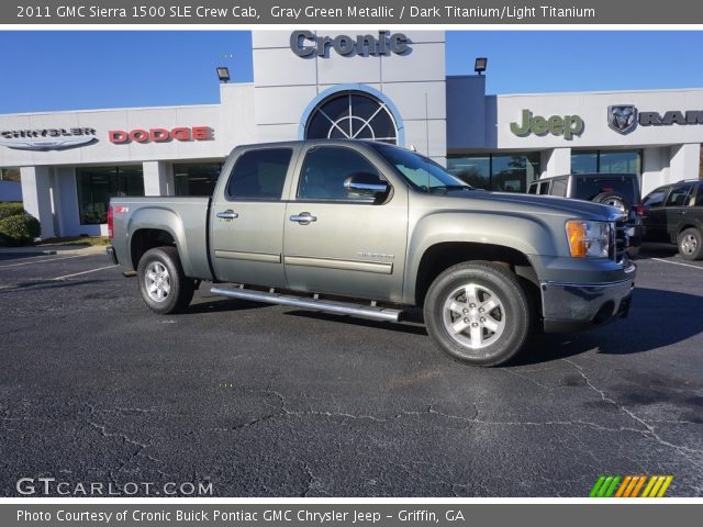 2011 GMC Sierra 1500 SLE Crew Cab in Gray Green Metallic