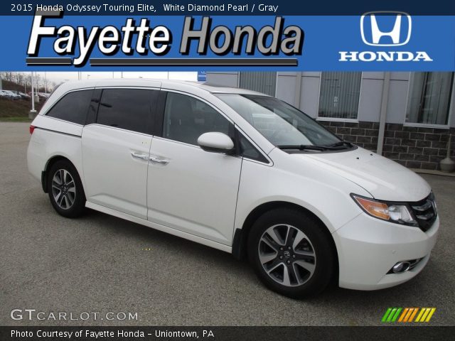 2015 Honda Odyssey Touring Elite in White Diamond Pearl