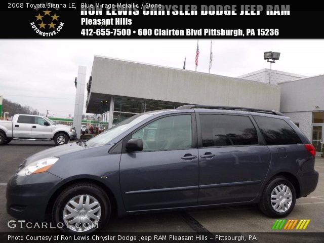 2008 Toyota Sienna LE in Blue Mirage Metallic