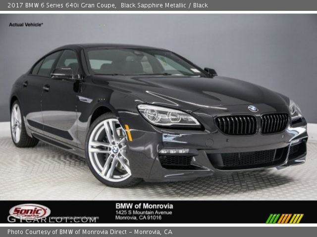 2017 BMW 6 Series 640i Gran Coupe in Black Sapphire Metallic
