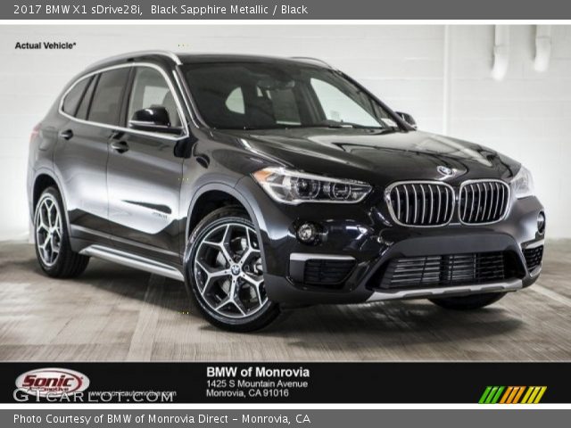2017 BMW X1 sDrive28i in Black Sapphire Metallic