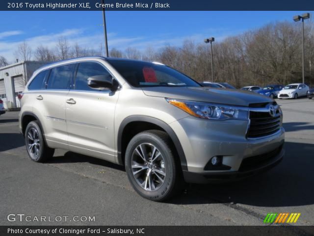 2016 Toyota Highlander XLE in Creme Brulee Mica