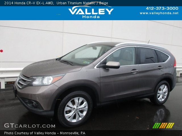 2014 Honda CR-V EX-L AWD in Urban Titanium Metallic