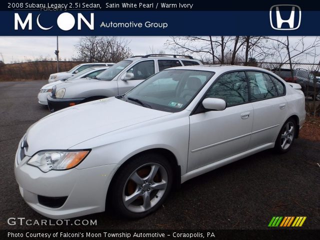 2008 Subaru Legacy 2.5i Sedan in Satin White Pearl