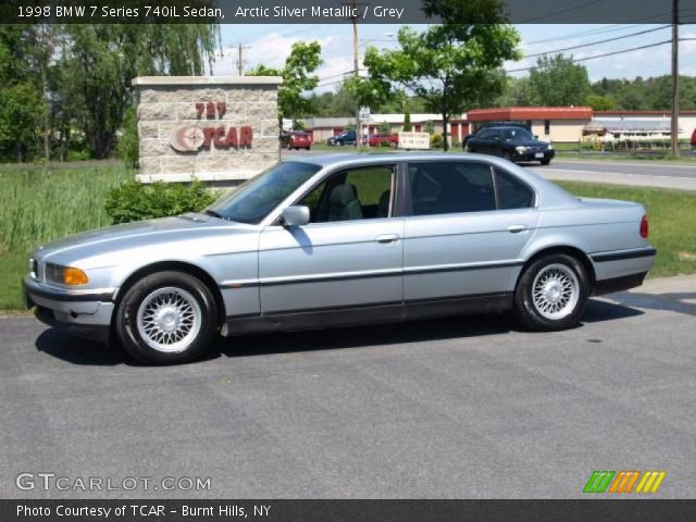 1998 BMW 7 Series 740iL Sedan in Arctic Silver Metallic