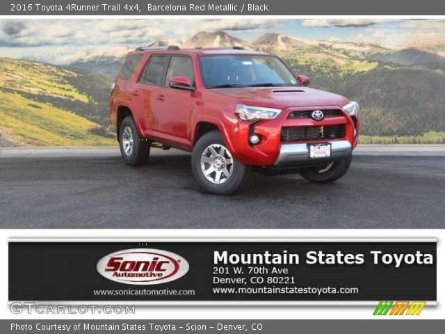 2016 Toyota 4Runner Trail 4x4 in Barcelona Red Metallic