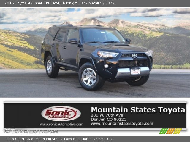 2016 Toyota 4Runner Trail 4x4 in Midnight Black Metallic