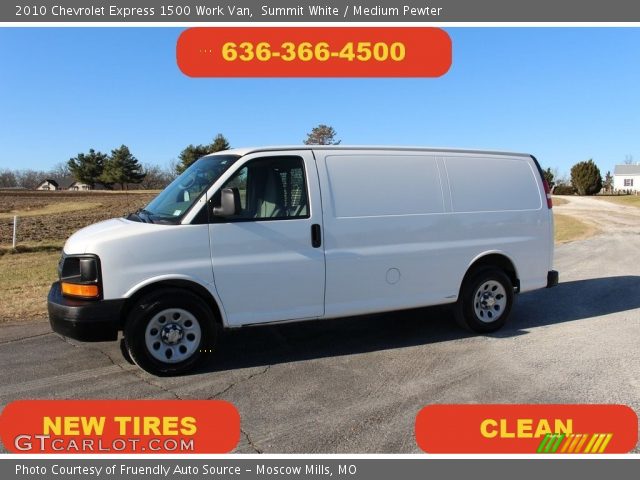 2010 Chevrolet Express 1500 Work Van in Summit White