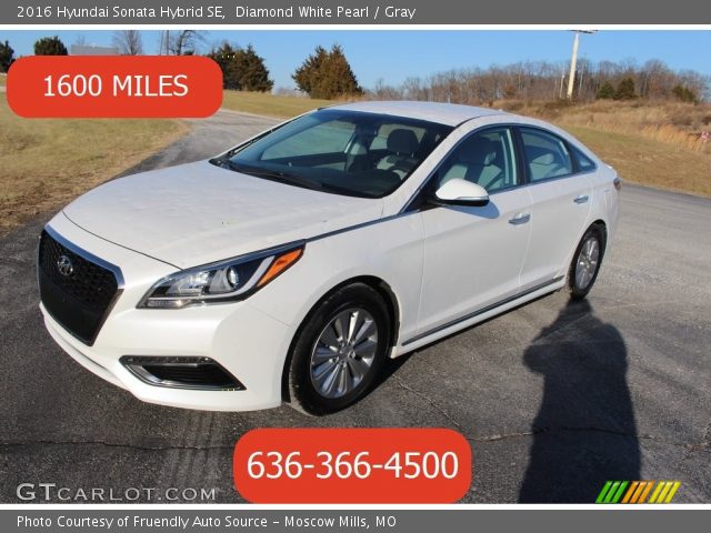 2016 Hyundai Sonata Hybrid SE in Diamond White Pearl