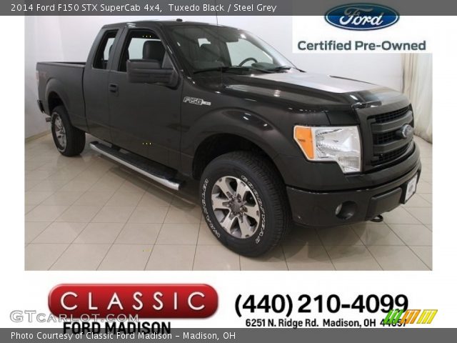 2014 Ford F150 STX SuperCab 4x4 in Tuxedo Black