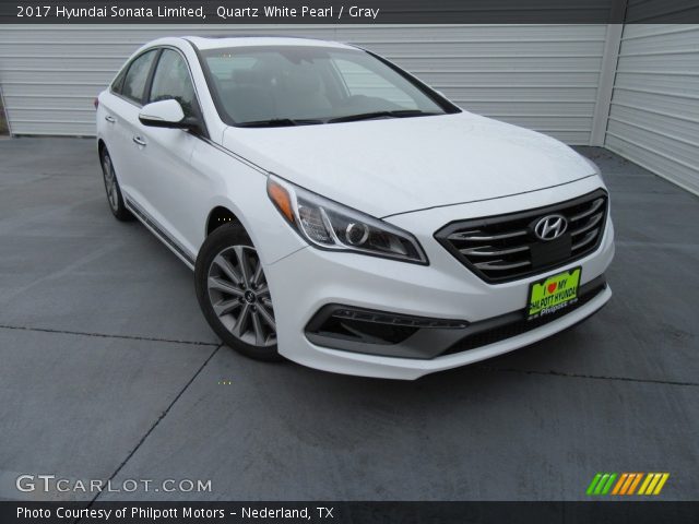 2017 Hyundai Sonata Limited in Quartz White Pearl