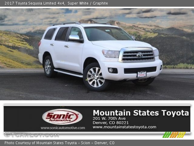 2017 Toyota Sequoia Limited 4x4 in Super White