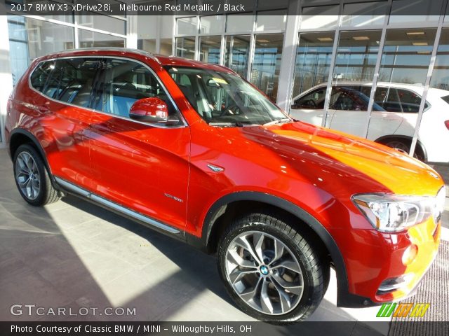 2017 BMW X3 xDrive28i in Melbourne Red Metallic