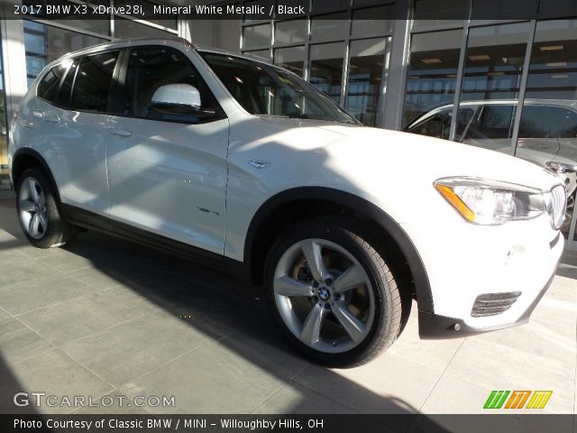 2017 BMW X3 xDrive28i in Mineral White Metallic