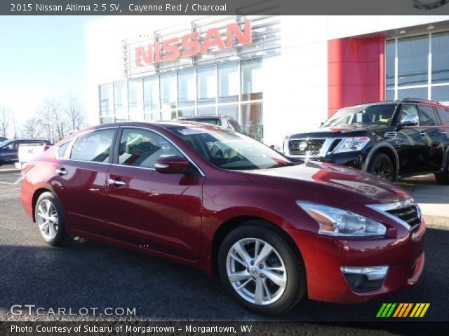 2015 Nissan Altima 2.5 SV in Cayenne Red