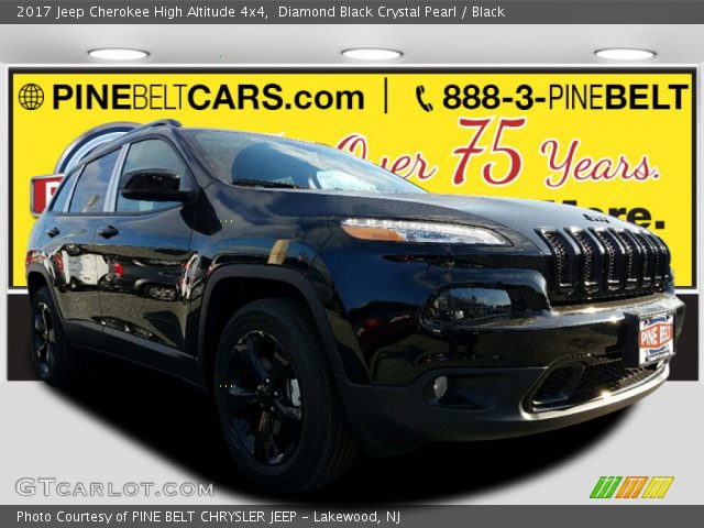 2017 Jeep Cherokee High Altitude 4x4 in Diamond Black Crystal Pearl