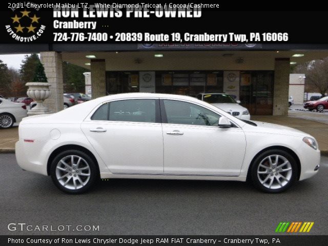 2011 Chevrolet Malibu LTZ in White Diamond Tricoat