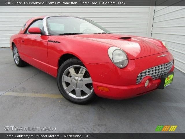 2002 Ford Thunderbird Premium Roadster in Torch Red