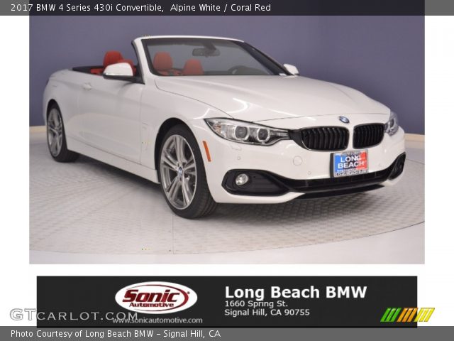 2017 BMW 4 Series 430i Convertible in Alpine White