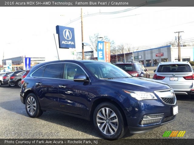 2016 Acura MDX SH-AWD Technology in Fathom Blue Pearl