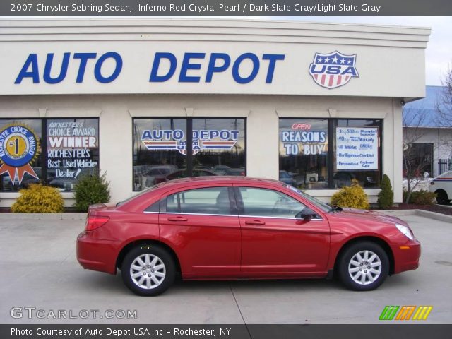 2007 Chrysler Sebring Sedan in Inferno Red Crystal Pearl