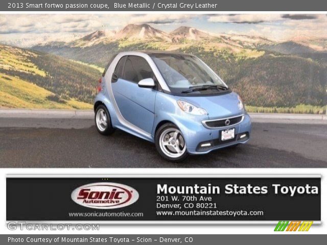2013 Smart fortwo passion coupe in Blue Metallic