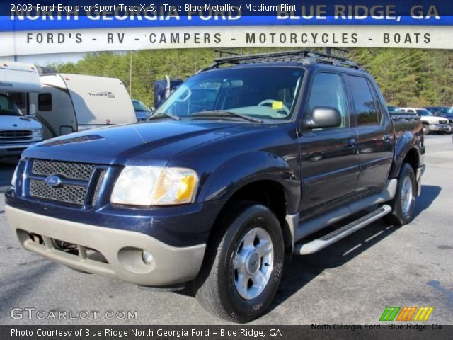 2003 Ford Explorer Sport Trac XLS in True Blue Metallic