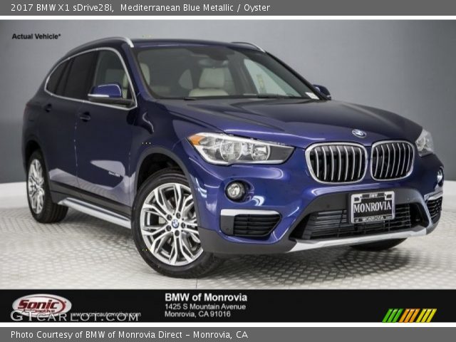 2017 BMW X1 sDrive28i in Mediterranean Blue Metallic