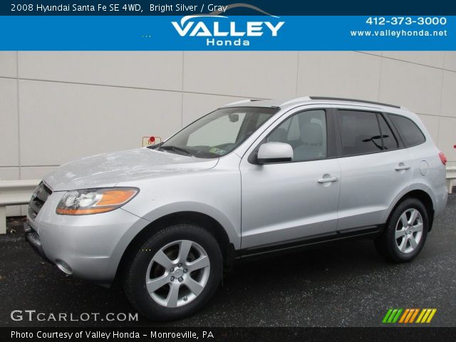 2008 Hyundai Santa Fe SE 4WD in Bright Silver