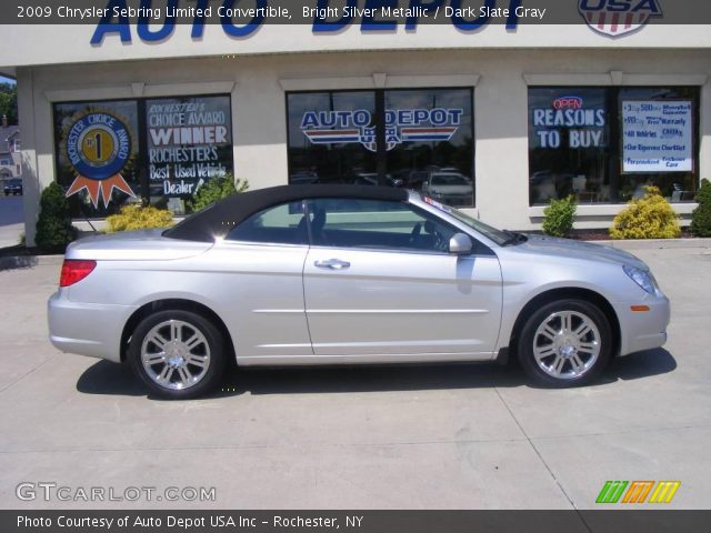 2009 Chrysler Sebring Limited Convertible in Bright Silver Metallic
