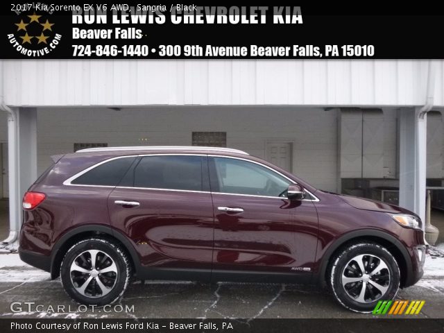 2017 Kia Sorento EX V6 AWD in Sangria