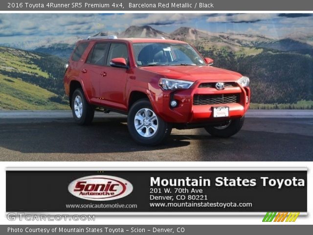 2016 Toyota 4Runner SR5 Premium 4x4 in Barcelona Red Metallic