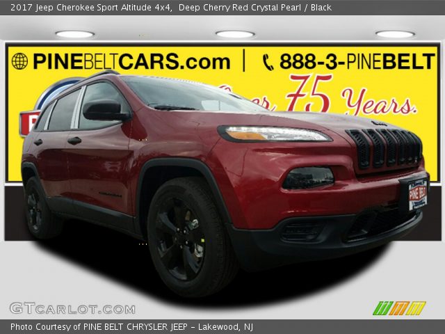 2017 Jeep Cherokee Sport Altitude 4x4 in Deep Cherry Red Crystal Pearl
